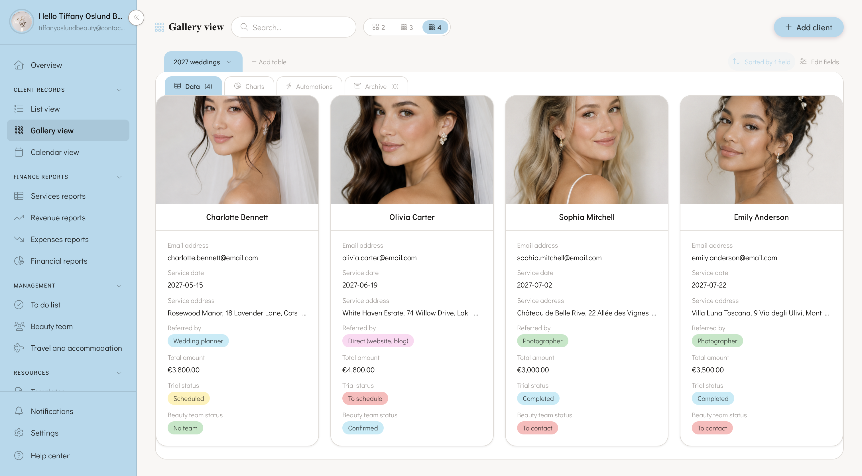 The Bridal Edit — thème azur